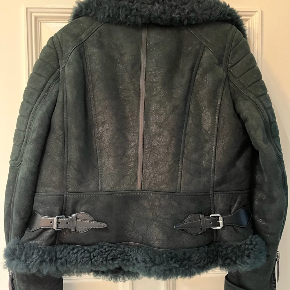 Burberry Brit Shearling Leather Jacket - Picture 4 of 16